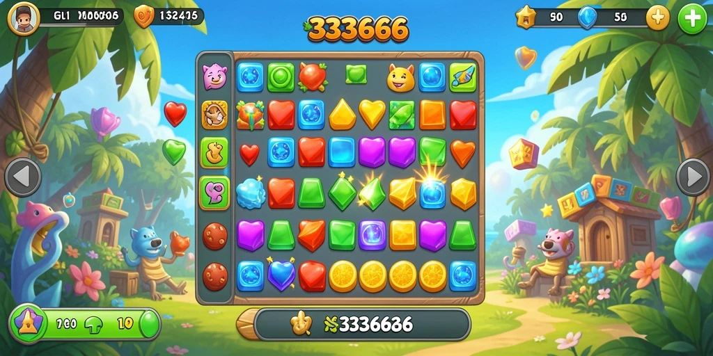 Tampilan gameplay 333666 yang menarik dan penuh warna.