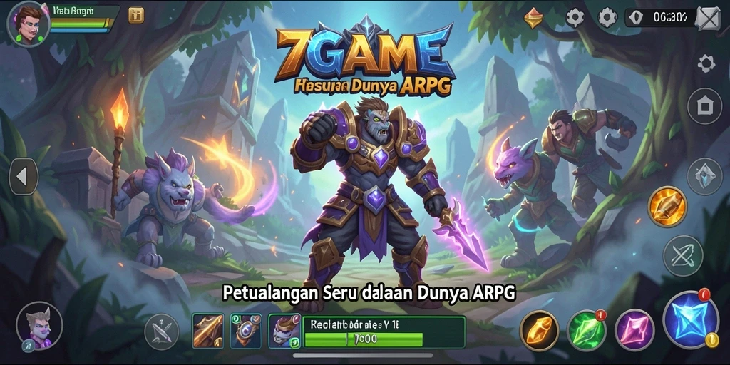 Tampilan gameplay ARPG yang menegangkan dan penuh aksi.