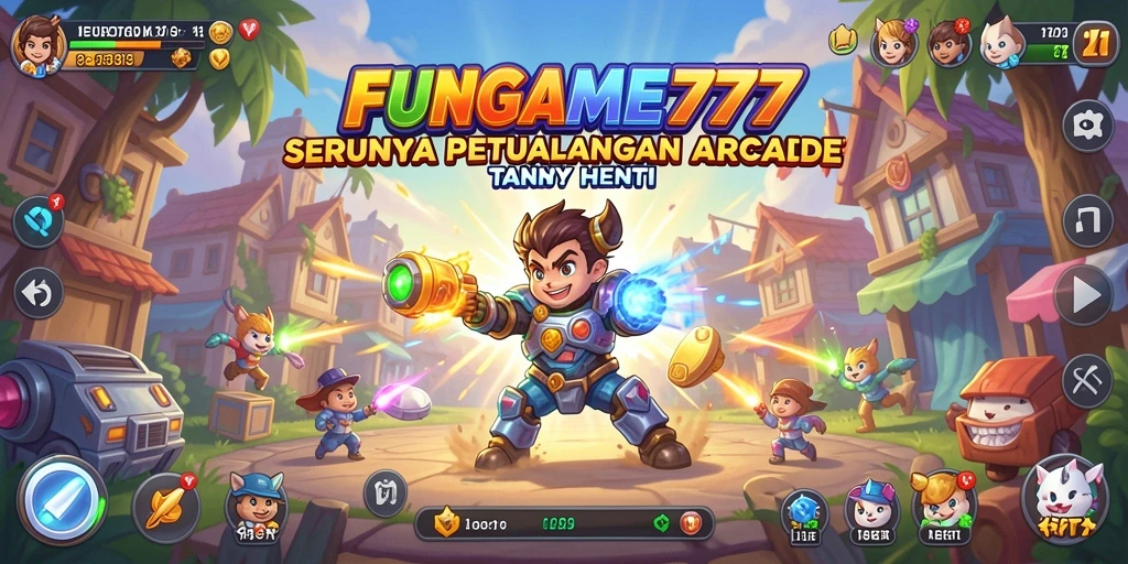 Tampilan menegangkan dari gameplay FUNGAME777 yang seru.