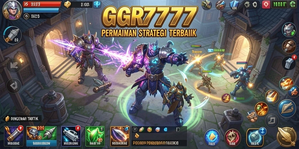 Tampilan gameplay mendebarkan dari GGR7777 yang penuh strategi.