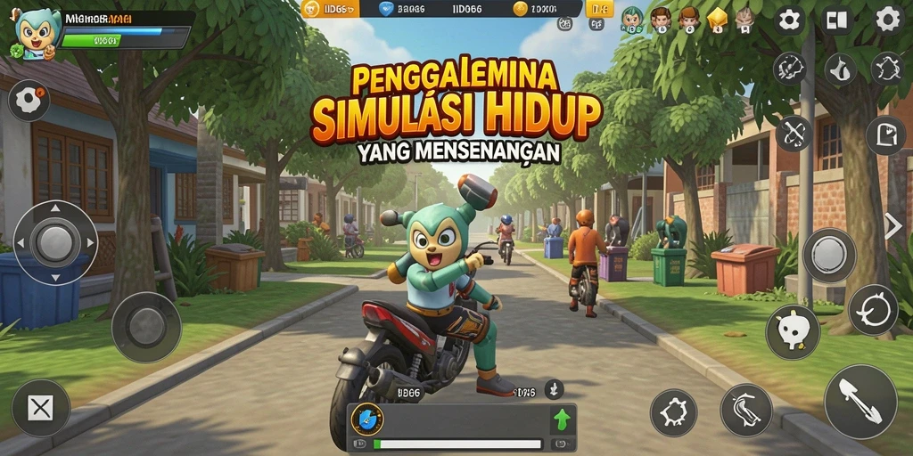 Screenshot gameplay ID66 menunjukkan interaksi karakter yang dinamis dan lingkungan yang hidup.