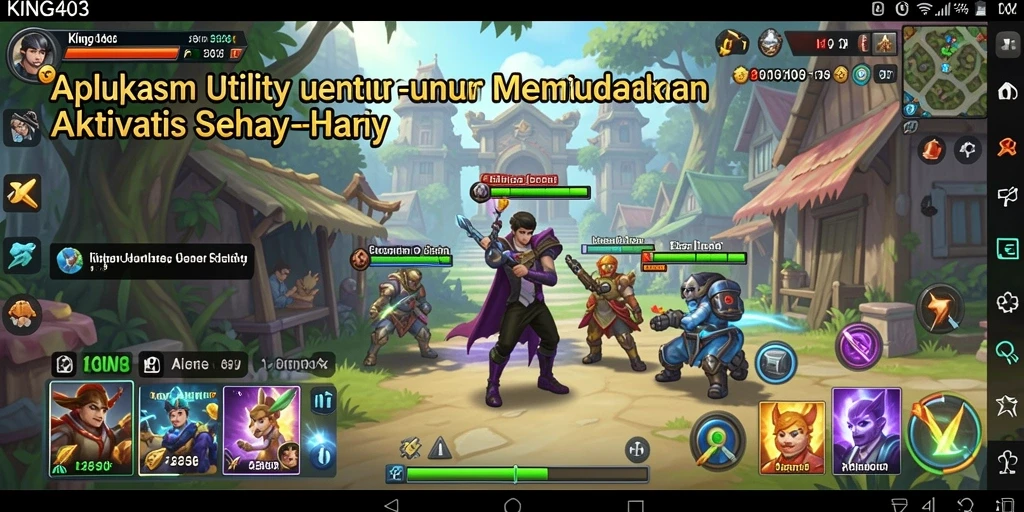 Tampilan antarmuka aplikasi KING403 yang user-friendly.