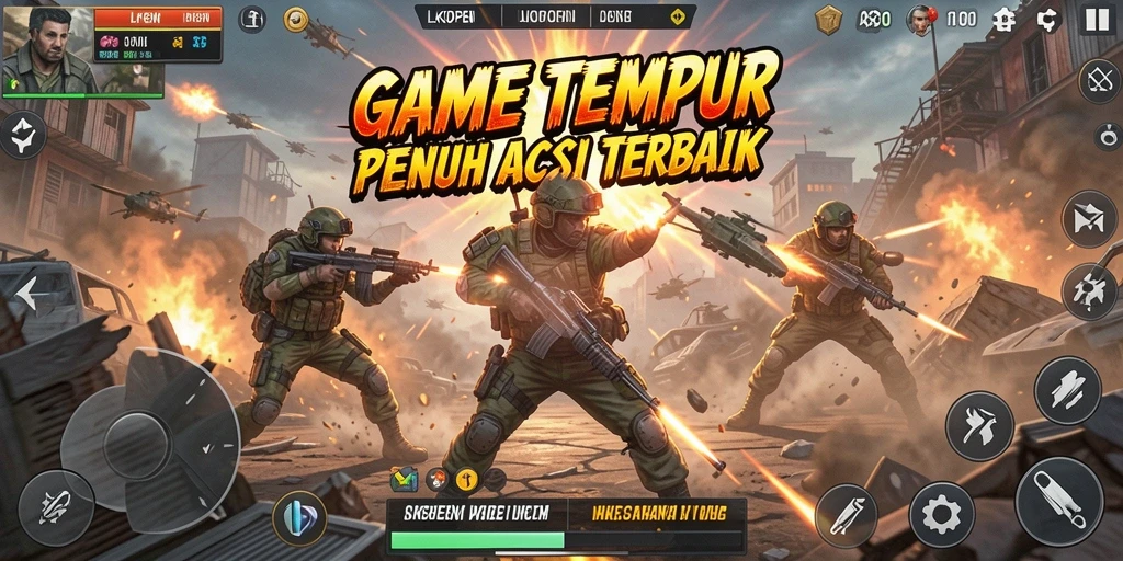 Tangkapan layar aksi seru dalam permainan TPS LKOPEN.