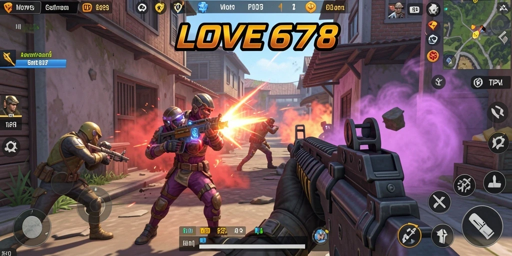 Tampilan gameplay LOVE678 yang penuh aksi dan grafis menakjubkan.