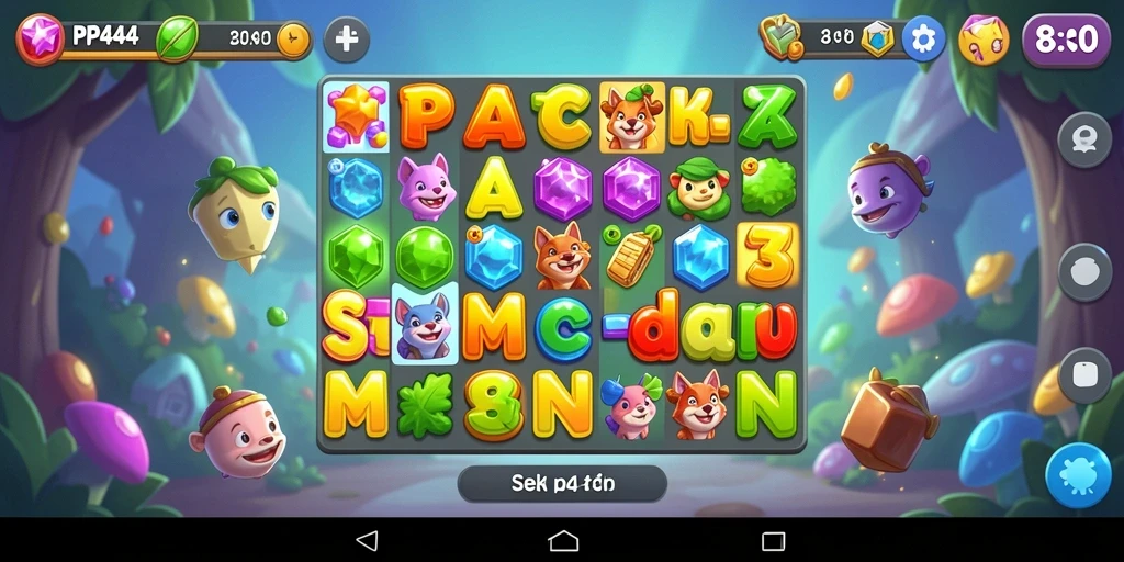 Gameplay PP444 yang seru dan menantang di Match-3.