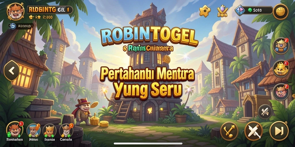 Tampilan seru dari gameplay Tower Defense di ROBINTOGEL.