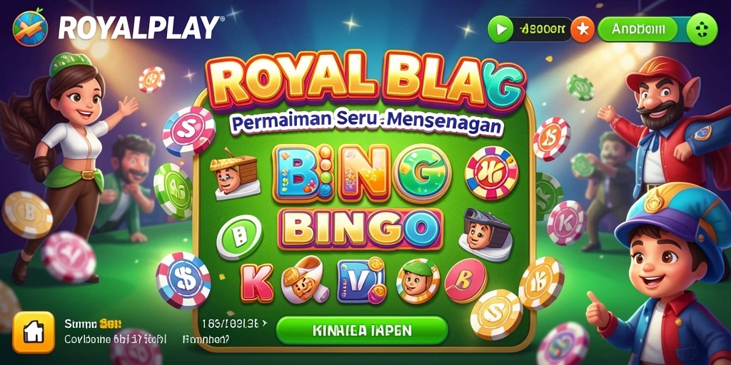 Tampilan menarik dari gameplay Bingo di ROYALPLAY.