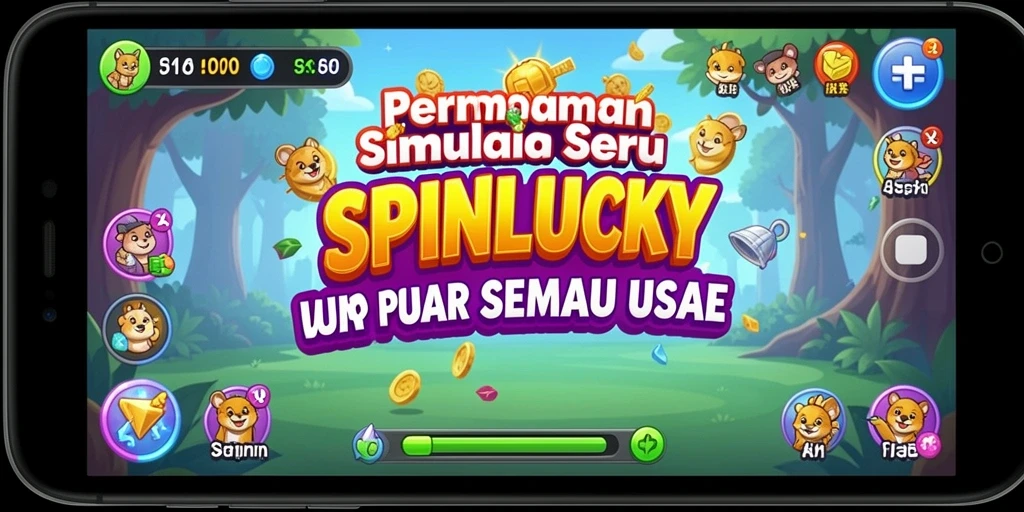 Tampilan gameplay SPINLUCKY yang menarik dan interaktif.