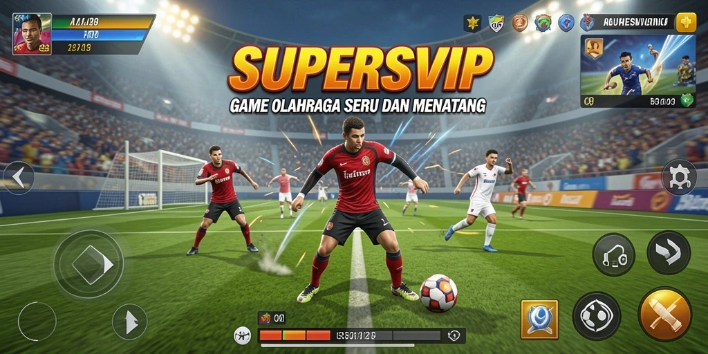 Tampilan gameplay yang menegangkan dan menyenangkan di SUPERSVIP.