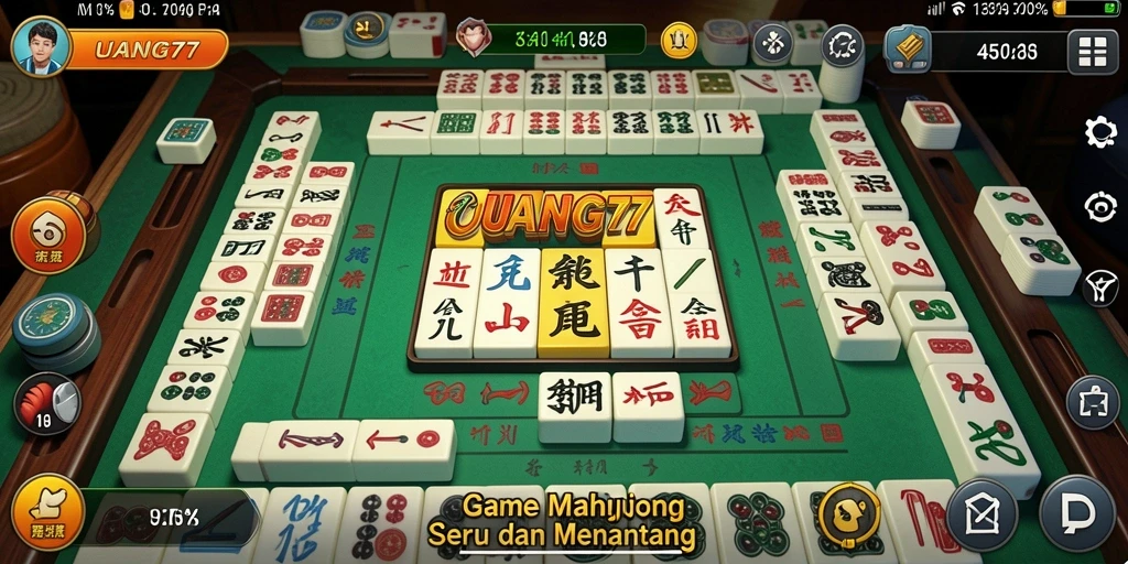 Tangkapan layar UANG77 menunjukkan gameplay seru Mahjong yang mengasyikkan.