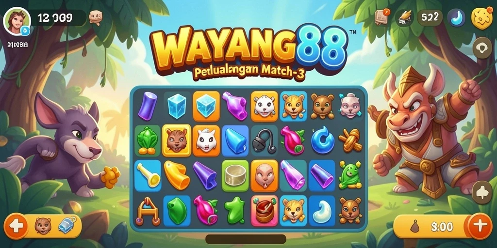 Tampilan gameplay WAYANG88 yang penuh warna dan menarik.